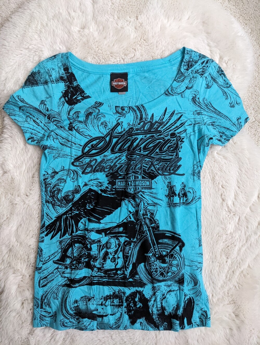 Harley-Davidson 2017 Sturgis Rally Aquamarine Graphic Tee Women's M